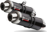 Escape Doble Sin Catalizador Con Homologación Acústica Gp Acero Negro - Mivv Compatible Con Aprilia Tuono Fighter 1000 (2006-2010)