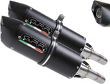 Escape Doble Con Homologación Acústica Furore Evo4 Aluminio Negro - Gpr Compatible Con Aprilia Dorsoduro 1200 (2011-2016)