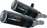 Escape Doble Con Homologación Acústica M3 Titano Negro - Gpr Compatible Con Ducati Monster 796 (2010-2014)