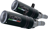 Dual Exhaust System With Sound Certification M3 Black Titanium - Gpr Compatible With Suzuki Gsx-R 1000 K9 (2009-2011)