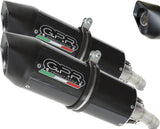 Escape Doble Con Homologación Acústica Furore Carbon Look - Gpr Compatible Con Ducati Monster 400 (1993-2003)
