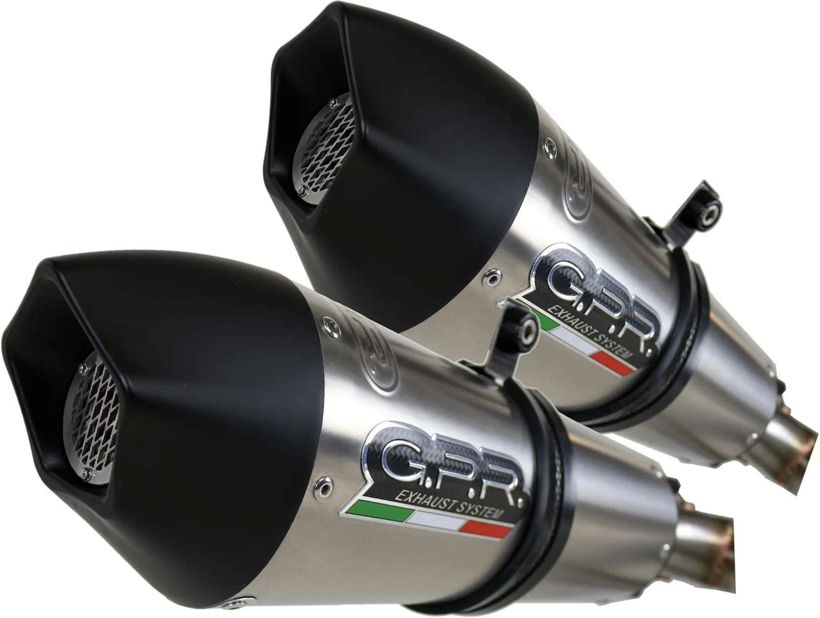 Doble Salida De Escape Con Catalizador Y Homologación Acústica Gp Evo4 Titano - Gpr Compatible Con Aprilia Dorsoduro 1200 (2011-2016)