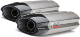 Doble Salida De Escape Con Catalizador Y Homologación Acústica Suono Acero Carbono - Mivv Compatible Con Ducati 848 (2007-2013)
