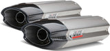 Dual Non-Catalytic Exhaust System With Sound Certification Suono Stainless Steel Carbon - Mivv Compatible With Ducati 848 (2007-2013)