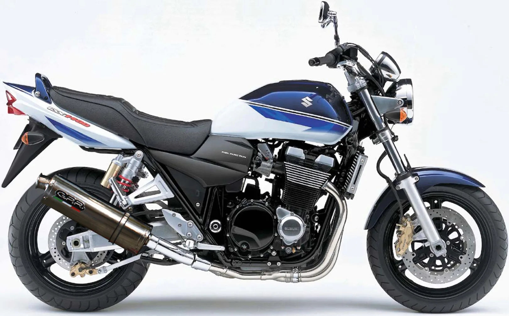 Doble Salida De Escape Con Catalizador Y Homologación Acústica Trioval Acero - Gpr Compatible Con Suzuki Gsx 1400 (2001-2007)