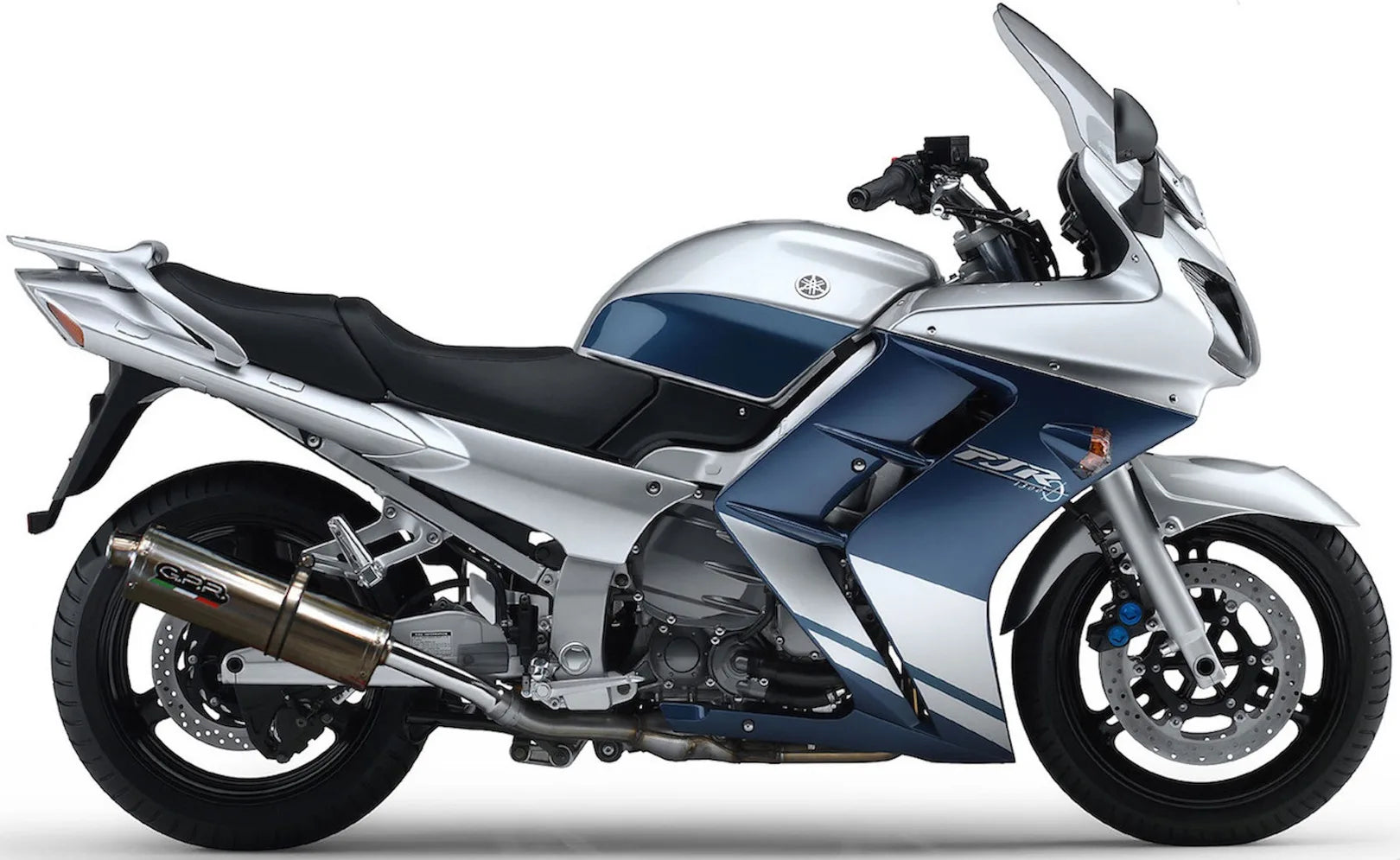 Escape Doble Con Homologación Acústica Trioval Acero - Gpr Compatible Con Yamaha Fjr 1300 (2001-2005)