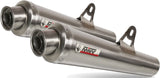 Escape Doble Con Homologación Acústica X-Cone Acero - Mivv Compatible Con Suzuki Gsr 600 (2006-2010)