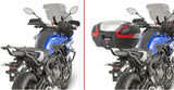 Monokey Black Top Case - 40 Lt Technopolymer - Givi Compatible With Yamaha Mt-07 Tracer (2016-2019)
