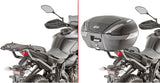 Monolock Riviera Triple Black Top Case - 46 Lt Riviera Technopolymer - Givi Compatible With Yamaha Mt-07 (2018-2020)