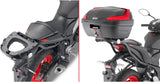 Monolock Simply Iv Black Top Case - 45 Lt Simply Iv Technopolymer - Givi Compatible With Yamaha Mt-03 321 (2020-2024)