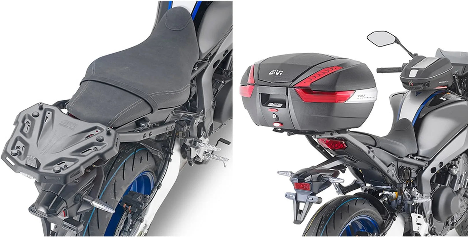 Baúl Monokey Negro 34 Lt Plastico - Givi Compatible Con Yamaha Mt-09 - Sp (2021-2023)