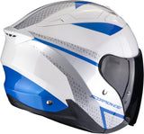 Urban Motorcycle Helmet Scorpion Exo Exo-230 Polycarbonate White Blue Loop Size L