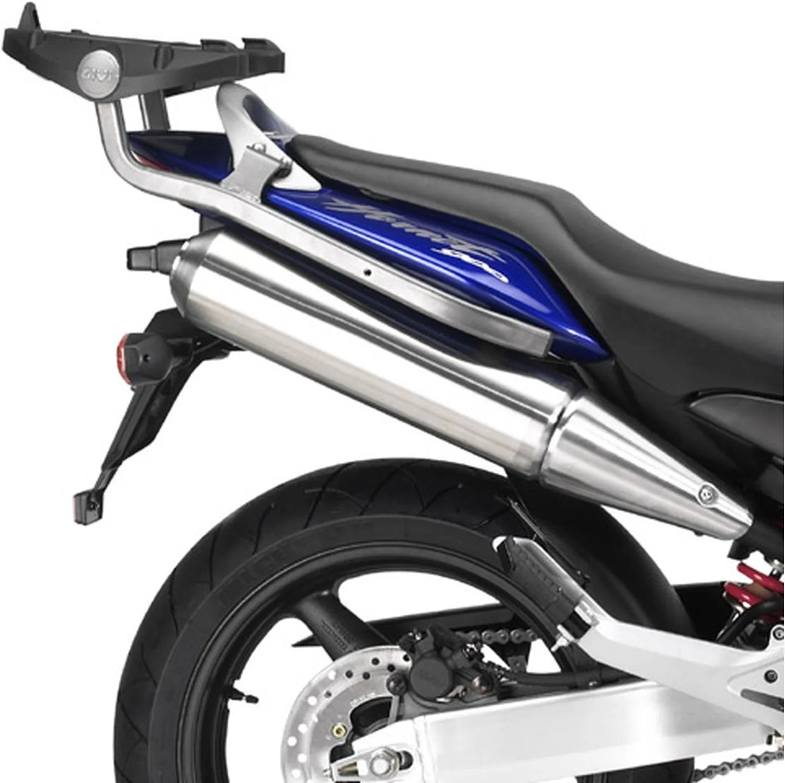 Baúl Monolock Negro 30 Lt Plastico - Givi Compatible Con Honda Cb 900 Hornet (2002-2007)