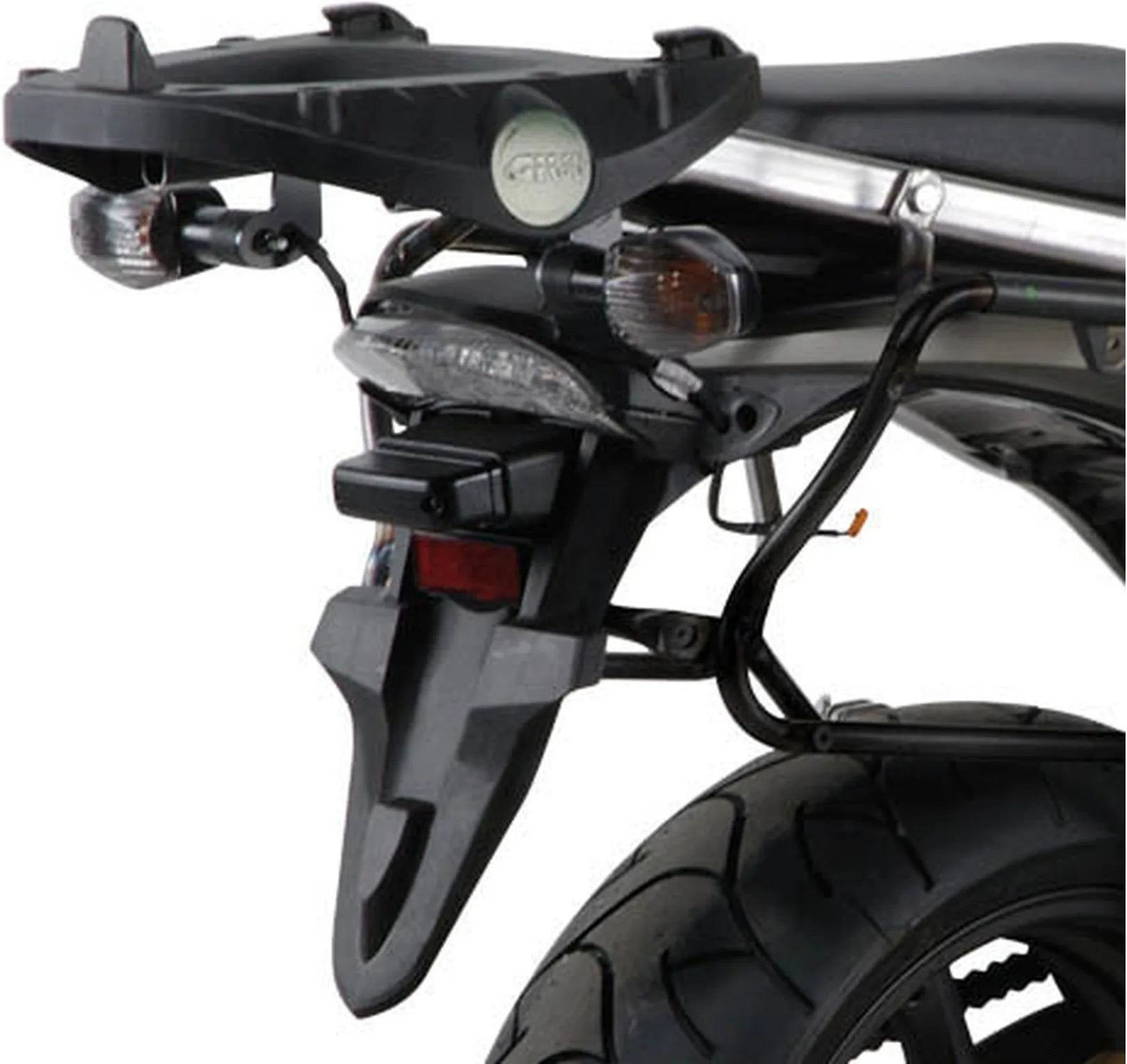 Baúl Monolock Negro Tech 29 Lt Plastico - Givi Compatible Con Honda Hornet 600 - Abs (2007-2010)
