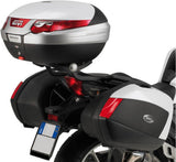 Monokey Carbon Look Top Case - 47 Lt Technopolymer - Givi Compatible With Honda Vfr 1200 F (2010-2016)