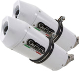 Dual Exhaust System With Sound Certification Albus Evo4 White Aluminium - Gpr Compatible With Bmw K 1600 Gt (2022-2024)