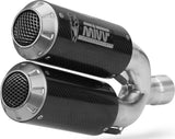 Dual Exhaust System Without Catalytic Converters And Without Sound Certification Mk3 Carbon - Mivv Compatible With Ducati Monster 1200 (2017-2021)