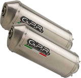 Doble Salida De Escape Con Catalizador Y Homologación Acústica Satinox Acero - Gpr Compatible Con Kawasaki Zzr 1400 (2006-2007)