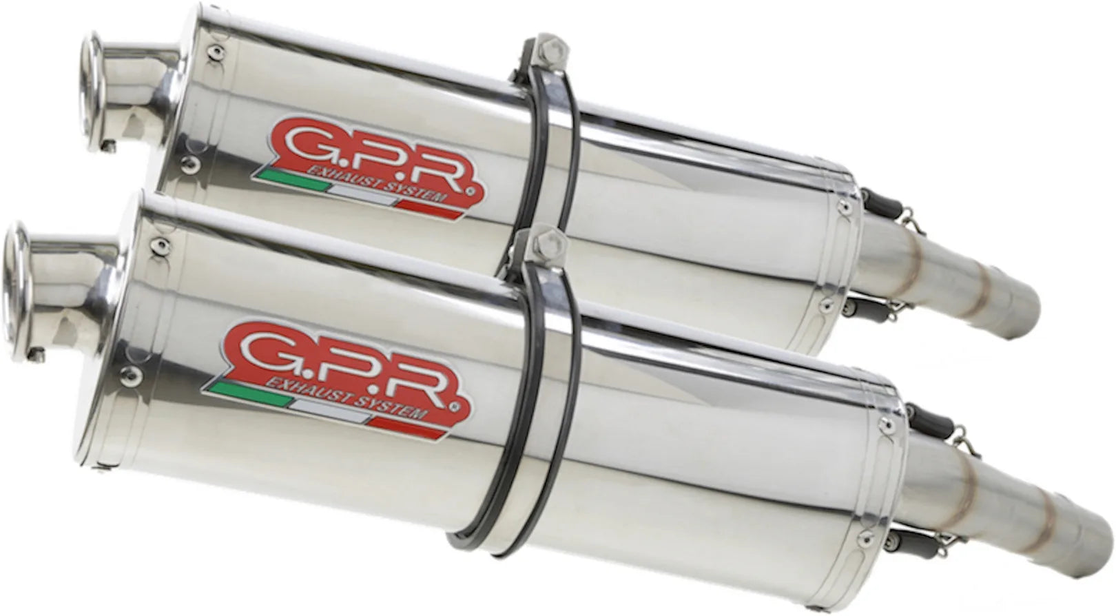 Escape Doble Con Homologación Acústica Trioval Acero - Gpr Compatible Con Suzuki Gsx-R 1000 K7 (2007-2008)