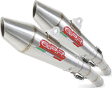 Doble Salida De Escape Con Catalizador Y Homologación Acústica Vintacone Acero - Gpr Compatible Con Moto Guzzi V7 I - Ii - Stone - Special (2012-2016)