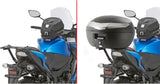 Monolock Blade Black Top Case - 47 Lt Blade Technopolymer - Givi Compatible With Suzuki Gsx-S 1000 (2015-2020)