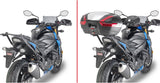 Monolock Black Tech Top Case - 29 Lt Technopolymer - Givi Compatible With Suzuki Gsx-S 750 (2017-2021)