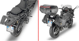 Monolock Vision Black Top Case - 34 Lt Vision Technopolymer - Givi Compatible With Suzuki Gsx-S 1000 Gt (2022-2024)