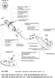 Complete Catalytic Exhaust System With Sound Certification X-Fight Stainless Steel - Leovince Compatible With Hm Crm 50 Derapage Not For Rr (2006-2013)