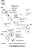 Sistema De Escape Completo Con Catalizador Y Homologación Acústica X-Fight Acero - Leovince Compatible Con Derbi Senda Drd Pro R - Sm 50 (2005-2012)