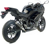 Tubo De Escape Sin Homologación Acústica Gp Corsa Carbono - Leovince Compatible Con Kawasaki Ninja 300 R (2013-2016)