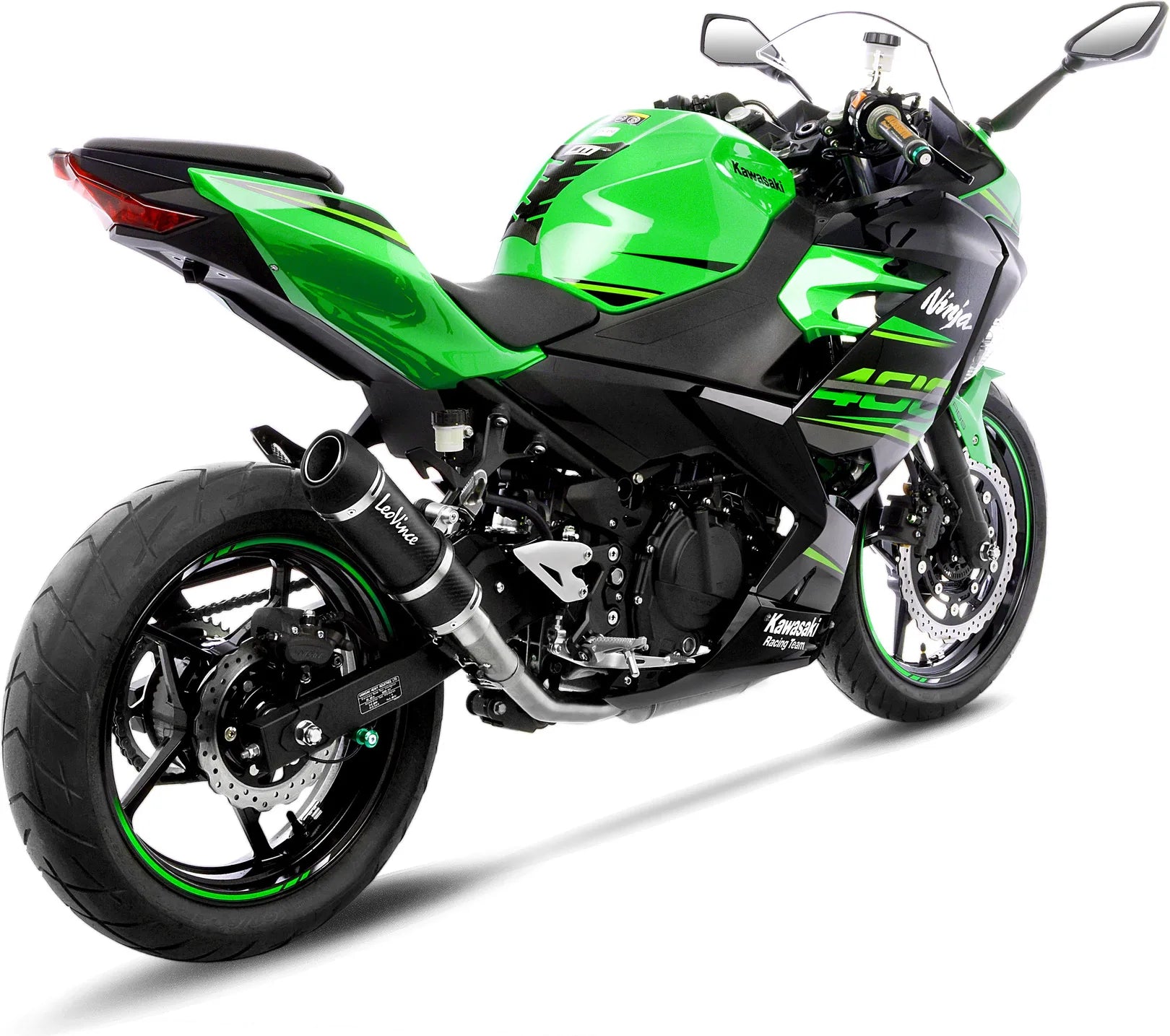 Tubo De Escape Sin Homologación Acústica Gp Corsa Evo Carbono - Leovince Compatible Con Kawasaki Ninja 500 - Se (2024-2026)