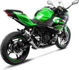 Tubo De Escape Sin Homologación Acústica Gp Corsa Evo Carbono - Leovince Compatible Con Kawasaki Z 400 (2022-2023)
