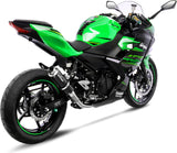 Tubo De Escape Sin Homologación Acústica Gp Corsa Carbono - Leovince Compatible Con Kawasaki Z 400 (2019-2021)