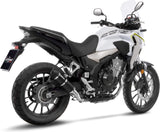 Tubo De Escape Sin Homologación Acústica Gp Corsa Evo Carbono - Leovince Compatible Con Honda Cb 500 X (2019-2023)