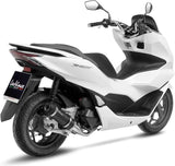 Sistema De Escape Completo Sin Catalizador Y Sin Homologación Acústica Gp Corsa Evo Carbono - Leovince Compatible Con Honda Pcx 125 (2021-2024)