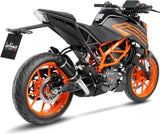 Tubo De Escape Sin Homologación Acústica Gp Corsa Evo Carbono - Leovince Compatible Con Ktm 390 Duke (2021-2023)
