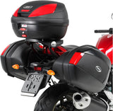 Baúl Monolock Vision Negro Tech 34 Lt Vision Plastico - Givi Compatible Con Yamaha Fz-1 1000 (2006-2015)