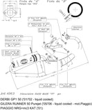 Sistema De Escape Completo Con Catalizador Y Homologación Acústica Hand Made Tt Aluminio - Leovince Compatible Con Piaggio Nrg Mc3 (2001)