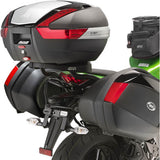 Monolock Riviera Black Top Case - 46 Lt Riviera Technopolymer - Givi Compatible With Kawasaki Z 1000 Sx (2017-2019)