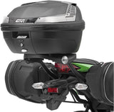 Monokey Maxia 5 Silver Top Case - 58 Lt Maxia 5 Technopolymer - Givi Compatible With Kawasaki Ninja 300 (2013-2018)