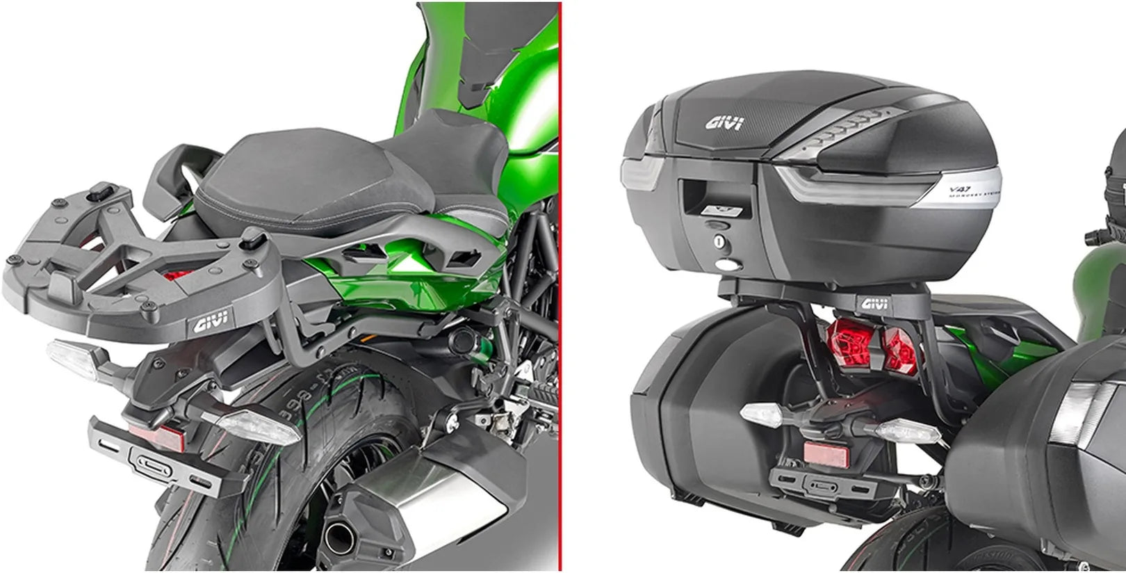 Baúl Monokey Trekker Outback Evo Smart Aluminio 58 Lt Trekker Outback Evo Smart Aluminio - Givi Compatible Con Kawasaki Ninja H2 Sx (2018-2024)