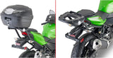 Monolock Vision Black Top Case - 34 Lt Vision Technopolymer - Givi Compatible With Kawasaki Z 400 (2019-2022)
