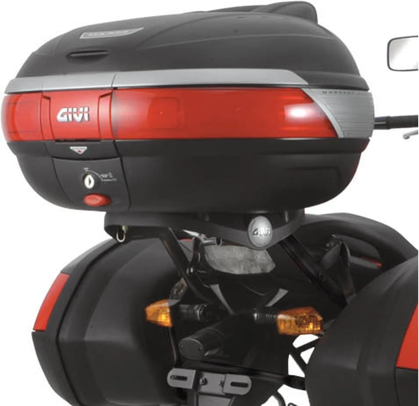 Baúl Monokey Trekker Alaska Aluminio Negro 44 Lt Trekker Alaska Aluminio - Givi Compatible Con Kawasaki Versys 650 (2006-2009)