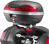 Monokey Silver Tech Top Case - 47 Lt Technopolymer - Givi Compatible With Kawasaki Er-6 N (2009-2011)