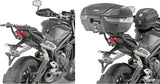 Monolock Vision Black Tech Top Case - 34 Lt Vision Technopolymer - Givi Compatible With Triumph Street Triple 765 (2017-2019)