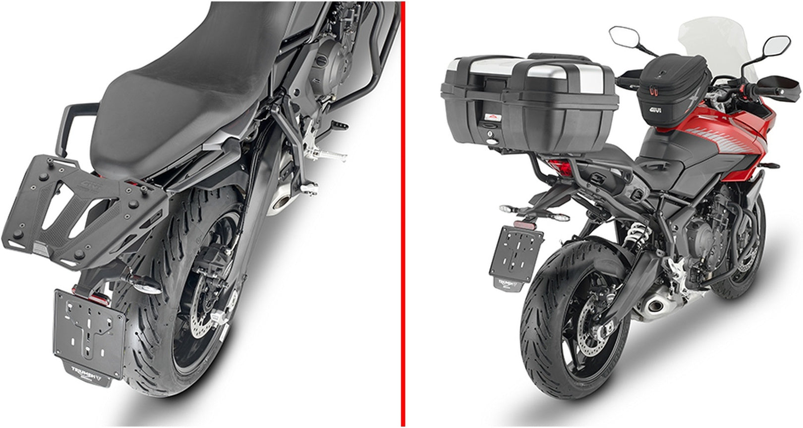 Monokey Trekker Outback Evo Smart Anodized Aluminium Top Case - 42 Lt Trekker Outback Evo Smart Anodized Aluminium - Givi Compatible With Triumph Tiger 660 Sport (2022-2024)