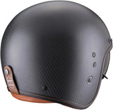 Casco Urban Para Moto Scorpion Exo Belfast Evo Carbon Carbon Fiber Negro Mate Solid Talla Xxl
