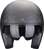 Casco Urban Para Moto Scorpion Exo Belfast Evo Carbon Carbon Fiber Negro Onyx Talla M
