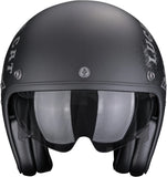 Casco Urban Para Moto Scorpion Exo Belfast Evo Ultra Tct Negro Plata Mate Hangar Talla Xs