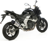 Tubo De Escape Con Homologación Acústica Lv One Evo Acero Fondo Carbono - Leovince Compatible Con Kawasaki Z 750 (2007-2014)